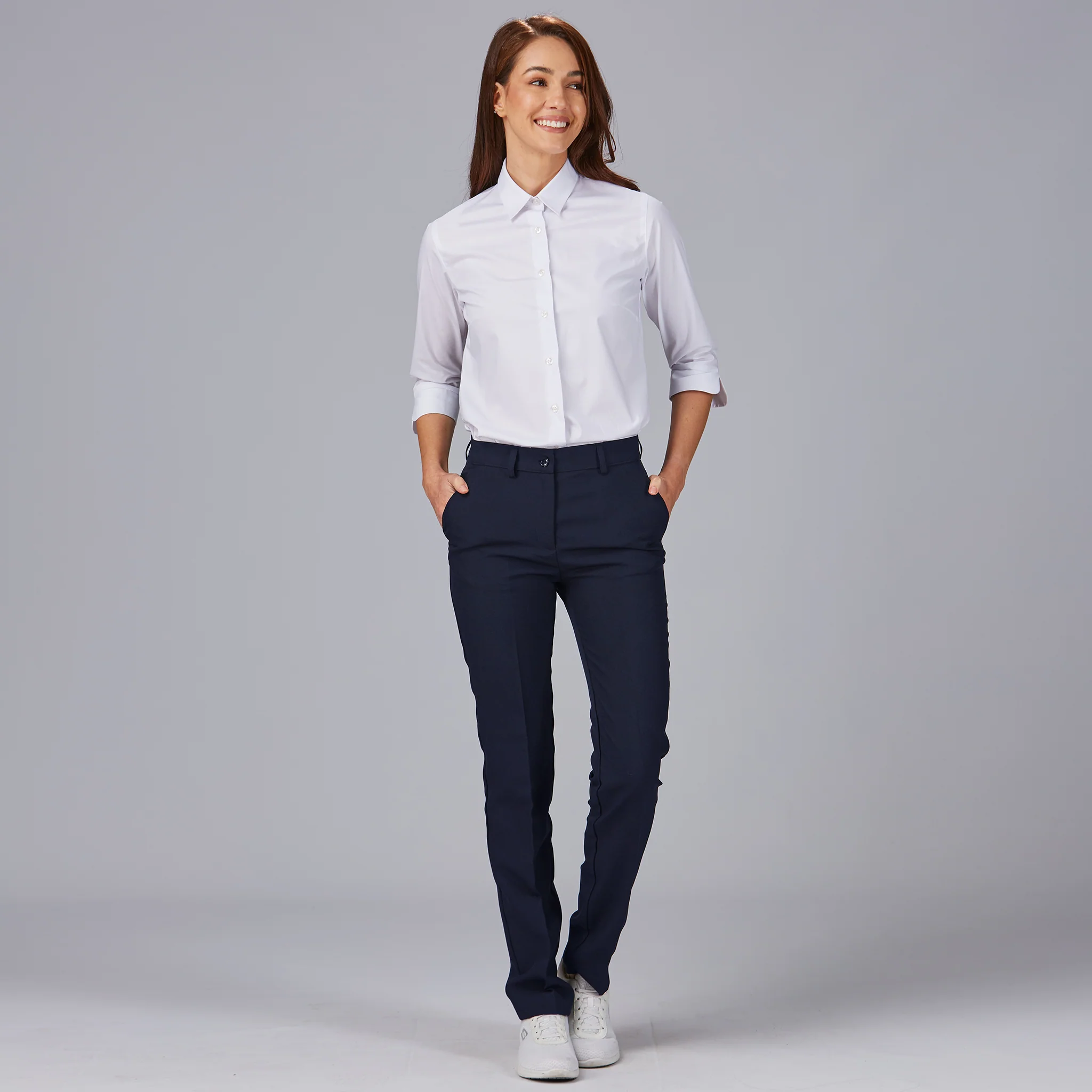 PANTALON MUJER PLANA POLIESTER BOLSILLO FRANCES - Image 5